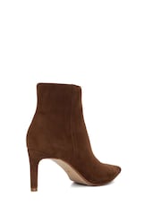 Dune London Brown Wide Fit Obsessively Mid Set Back Point Heel Boots - Image 4 of 6