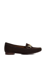 Dune London Brown Glenniee Comfort Snaffle Loafers - Image 2 of 6