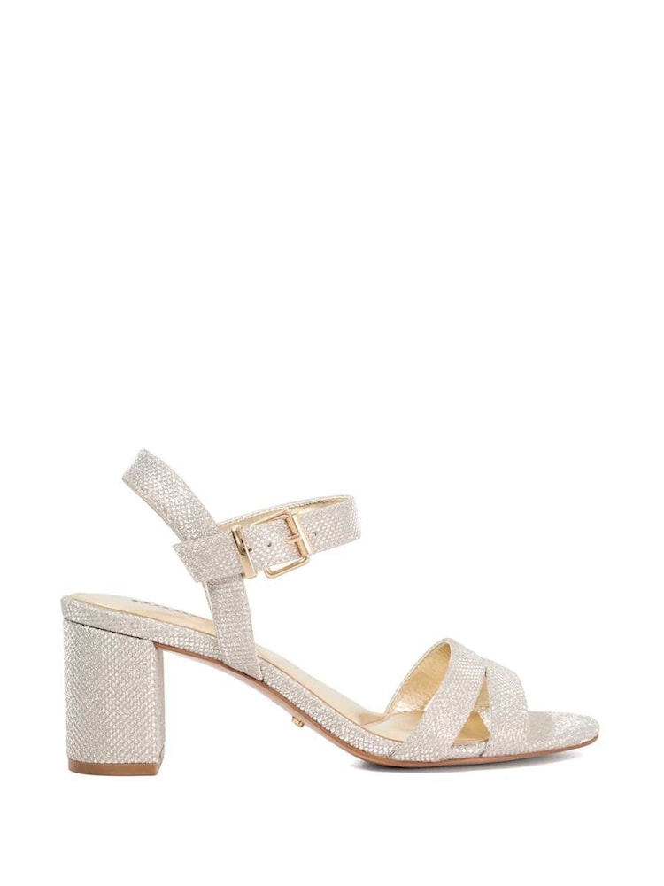 Sandalias de tacón cuadrado en 2 partes Merisa de Dune London - Imagen 2 de 6