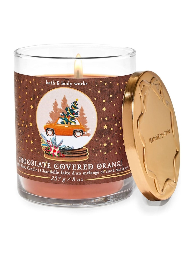 Bath & Body Works Chocolate Covered Orange Single Wick Candle 227g - Image 1 of 1 Bath & Body Works Chocolate Covered Orange Single Wick Candle 227g - Image 1 of 1