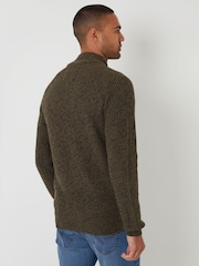 أخضر - Threadbare Grey Zip Up Cardigan - صورة 2 من 4