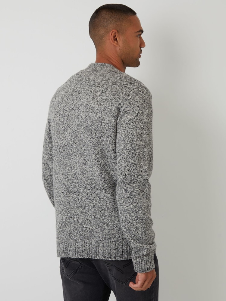 Threadbare Grey Knitted Button Up Cardigan - Image 2 of 4 Threadbare Grey Knitted Button Up Cardigan - Image 2 of 4
