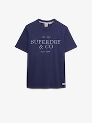 Superdry Blue Company Relaxed T-Shirt - Image 6 of 7