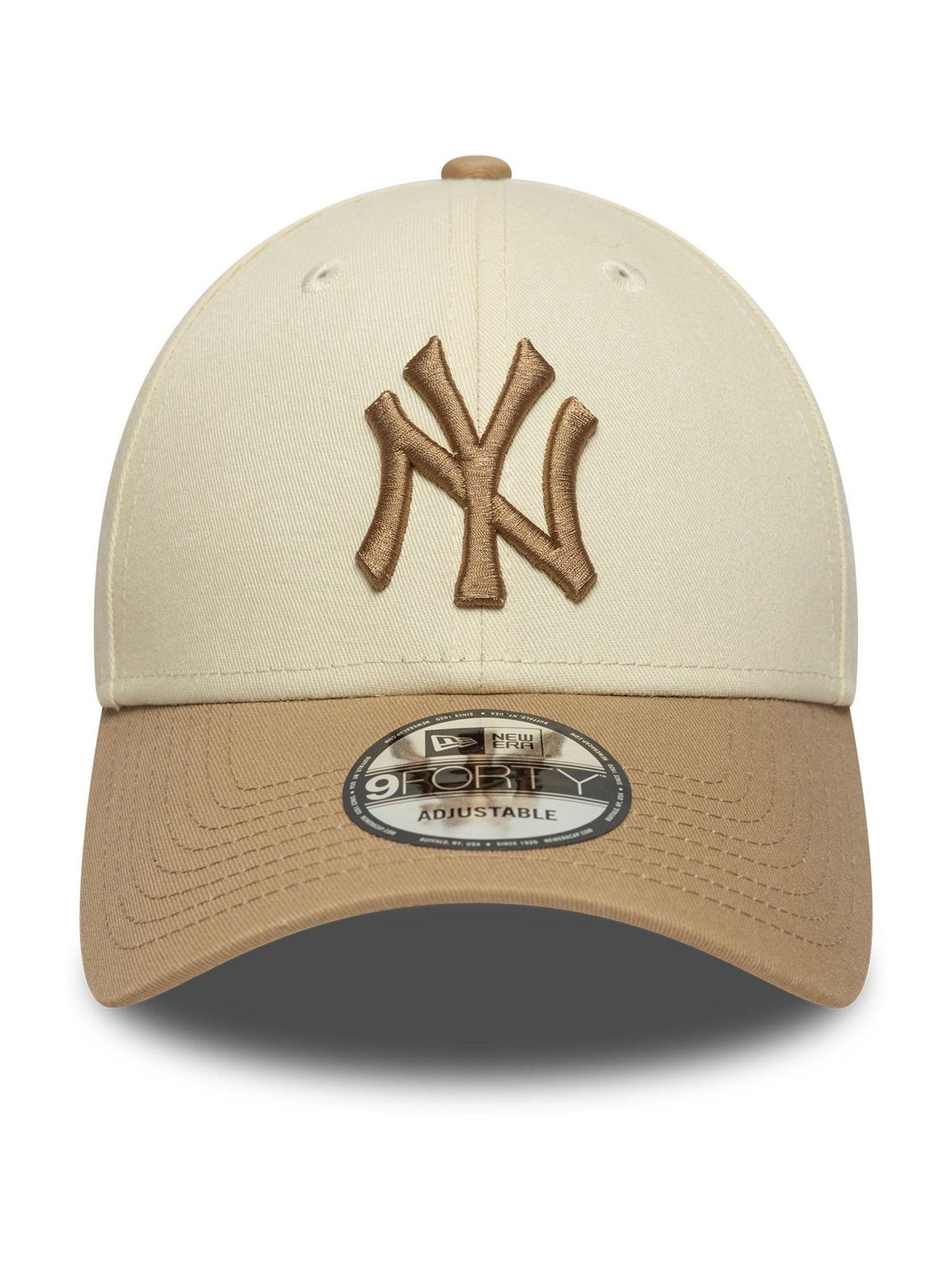 Buy New Era Cream New York Yankees Colour Block 9FORTY Adjustable