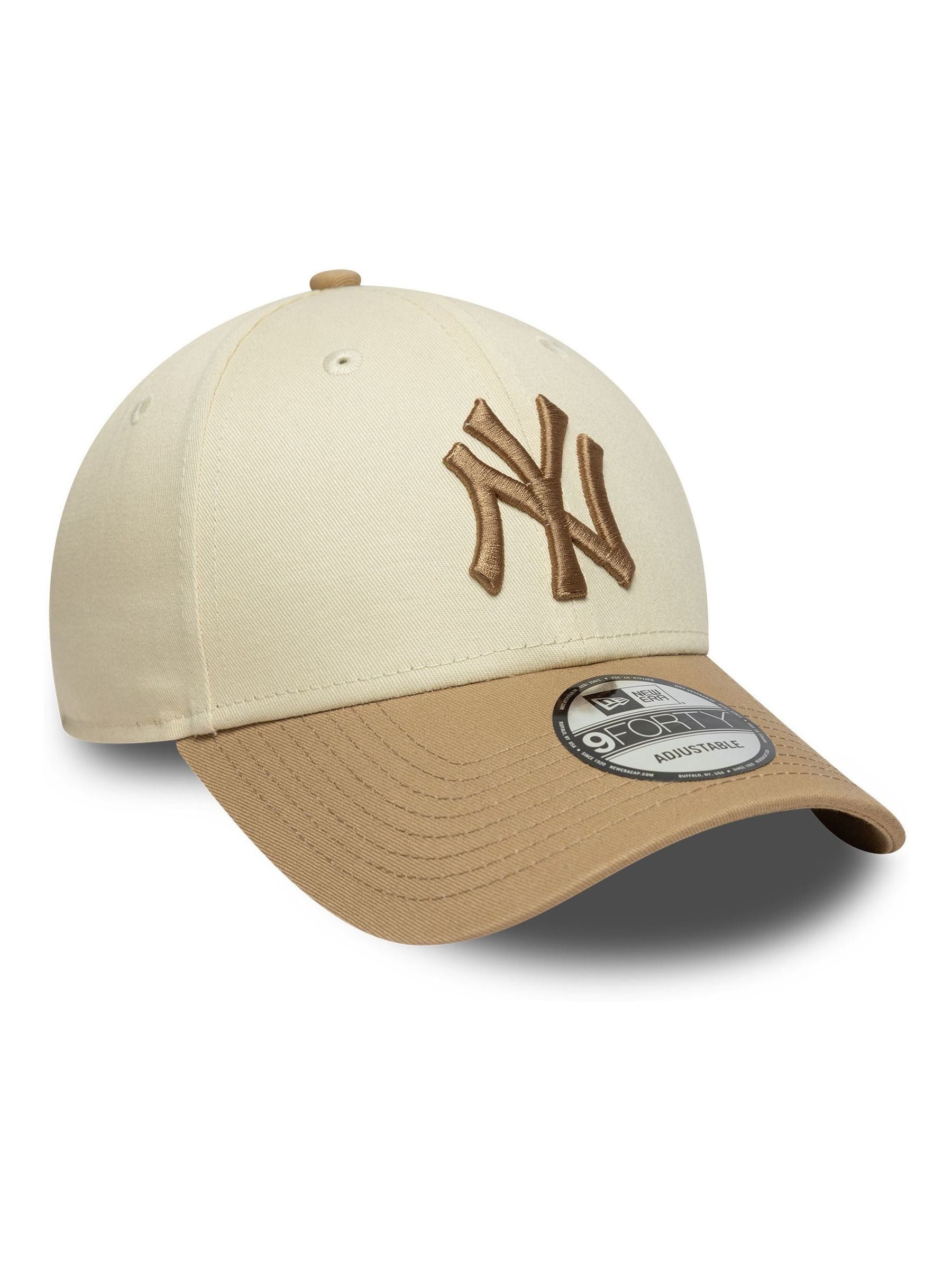 Buy New Era Cream New York Yankees Colour Block 9FORTY Adjustable