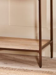 Nkuku Natural Dasai Mango Wood Console Table - Image 4 of 6