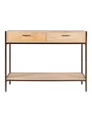 Nkuku Natural Dasai Mango Wood Console Table - Image 6 of 6