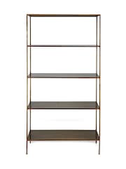Nkuku Brass Mahi Shelving Unit - Image 2 of 2