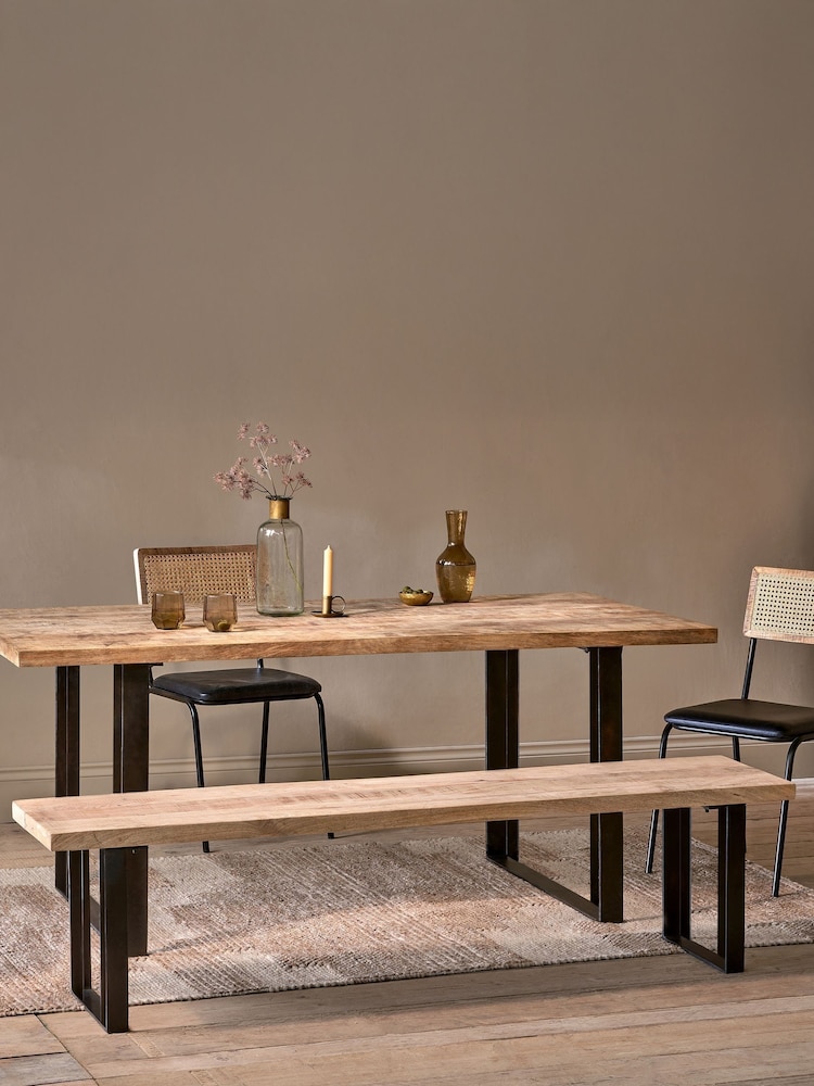 Nkuku Natural Fia Bench - Image 1 of 5 Nkuku Natural Fia Bench - Image 1 of 5