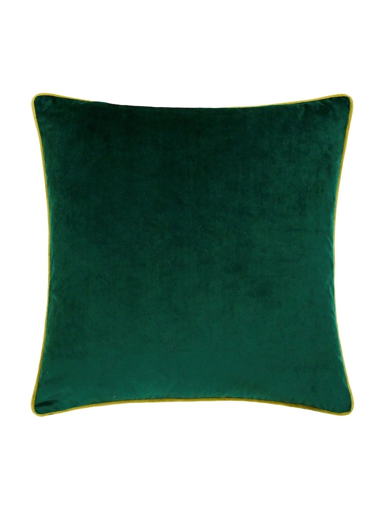 Furn Emerald Moss Meridian Velvet Cushion - Image 2 of 4