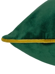 Furn Emerald Moss Meridian Velvet Cushion - Image 4 of 4