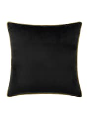 Furn Black Gold Meridian Velvet Cushion - Image 2 of 4