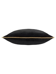 Furn Black Gold Meridian Velvet Cushion - Image 3 of 4