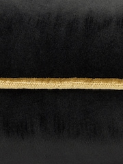 Furn Black Gold Meridian Velvet Cushion - Image 4 of 4