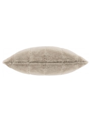 Paoletti Oatmeal Empress Faux Fur Cushion - Image 2 of 4