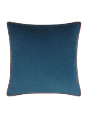 Furn Petrol Blush Meridian Velvet Cushion - Image 2 of 4