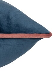 Furn Petrol Blush Meridian Velvet Cushion - Image 4 of 4