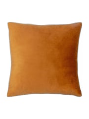 Furn Ginger Ecru Meridian Velvet Cushion - Image 1 of 3