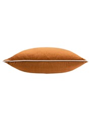 Furn Ginger Ecru Meridian Velvet Cushion - Image 2 of 3