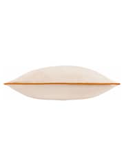 Furn Ecru Ginger Meridian Velvet Cushion - Image 2 of 3