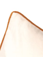 Furn Ecru Ginger Meridian Velvet Cushion - Image 3 of 3