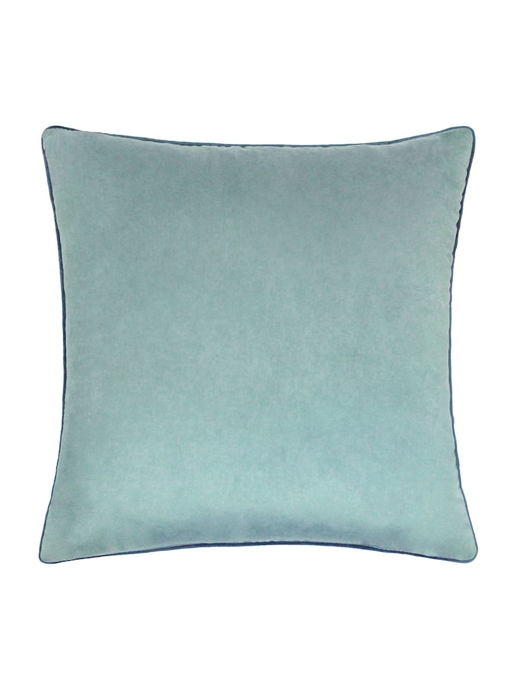 Furn Mineral Teal Meridian Velvet Cushion - Image 2 of 4