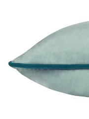 Furn Mineral Teal Meridian Velvet Cushion - Image 3 of 4