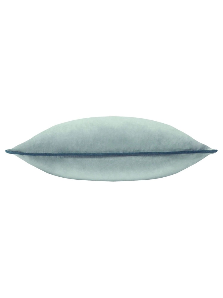 Furn Mineral Teal Meridian Velvet Cushion - Image 4 of 4
