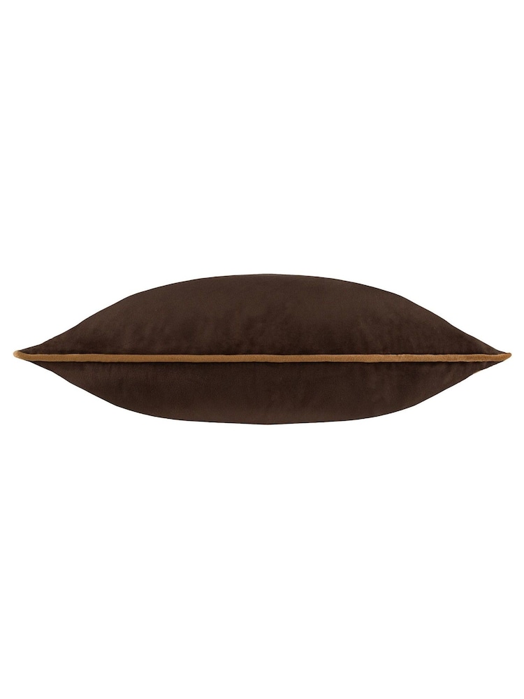 Furn Chocolate Caramel Meridian Velvet Cushion - Image 2 of 3