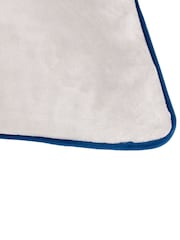 Furn Silver Navy Meridian Velvet 45 x 45cm Cushion - Image 5 of 5