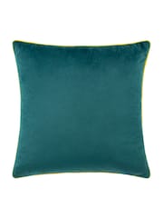 Furn Teal Cylon Meridian Velvet Cushion - Image 2 of 4