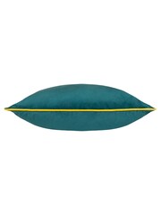 Furn Teal Cylon Meridian Velvet Cushion - Image 3 of 4