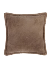 Furn Mocha Kallu Faux Fur Cushion - Image 1 of 4