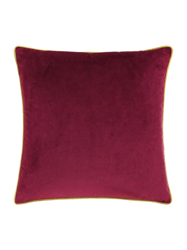 Furn Maroon Moss Meridian Velvet Cushion - Image 2 of 4