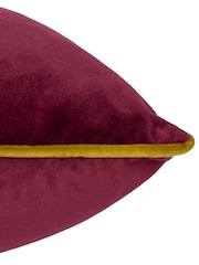 Furn Maroon Moss Meridian Velvet Cushion - Image 4 of 4