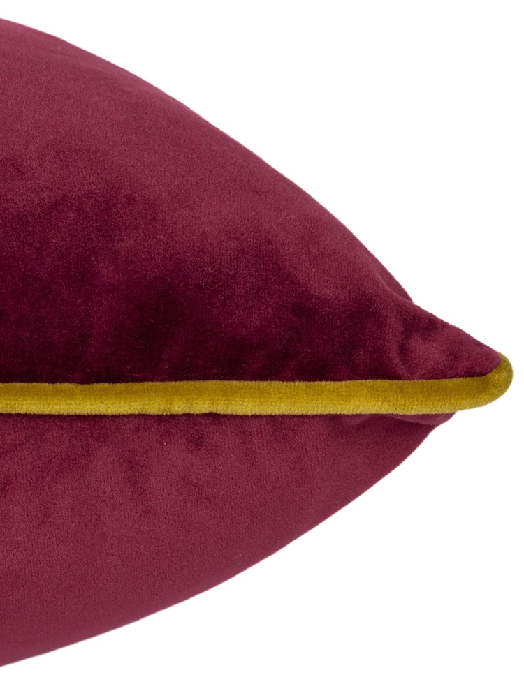 Furn Maroon Moss Meridian Velvet Cushion - Image 4 of 4 Furn Maroon Moss Meridian Velvet Cushion - Image 4 of 4