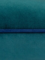 Furn Teal Navy Meridian Velvet Cushion - Image 3 of 3