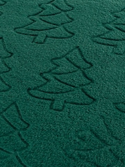 Furn Emerald Festive Trees Embossed Cushion - Image 3 of 3