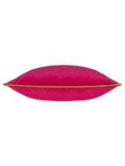 Furn Hot Pink Lime Meridian Velvet Cushion - Image 4 of 4