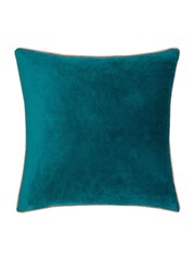 Furn Teal Blush Meridian Velvet Cushion - Image 2 of 4