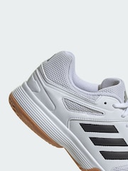 adidas White Speedcourt Indoor Shoes - Image 3 of 4