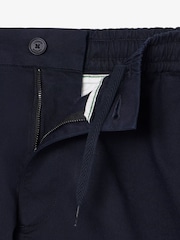 Lacoste Blue Relaxed Fit Stretch Cotton Shorts - Image 7 of 9