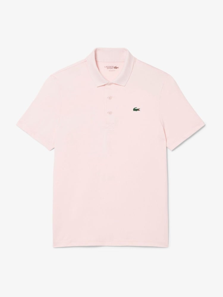 Lacoste Pink Regular Fit Ultra-Dry UPF 50 Golf Polo Shirt - Image 1 of 3