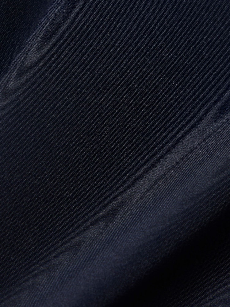 Lacoste Blue Mid Length Monochrome Swim Trunks - Image 10 of 10