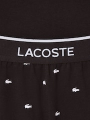 Lacoste Brown Relaxed Fit Croc Print Pyjamas Set - Image 4 of 5