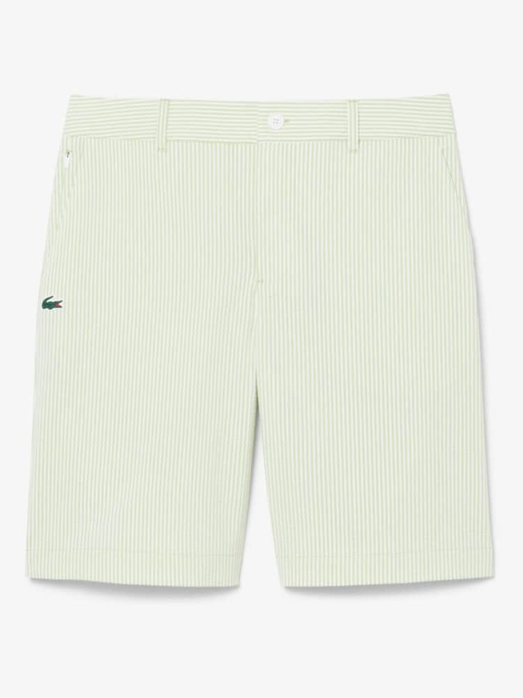 Lacoste Green Relaxed Fit Ultra Dry UPF50 Stretch Golf Bermuda Shorts - Image 1 of 5 Lacoste Green Relaxed Fit Ultra Dry UPF50 Stretch Golf Bermuda Shorts - Image 1 of 5