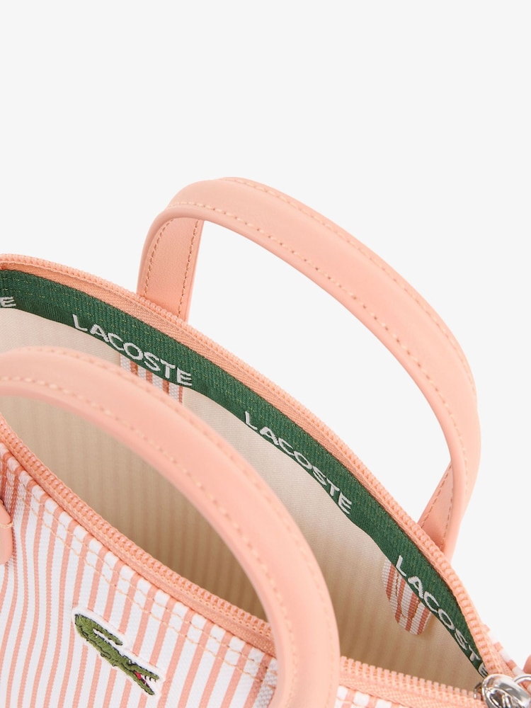 Lacoste Pink L 12 Concept Mini Stripe Shopping Bag - Image 4 of 4