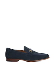Dune London Blue Scilly Woven Trim Loafers - Image 2 of 6