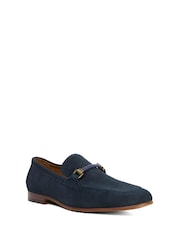 Dune London Blue Scilly Woven Trim Loafers - Image 3 of 6