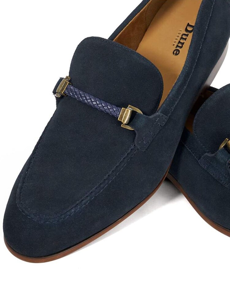 Dune London Blue Scilly Woven Trim Loafers - Image 6 of 6 Dune London Blue Scilly Woven Trim Loafers - Image 6 of 6